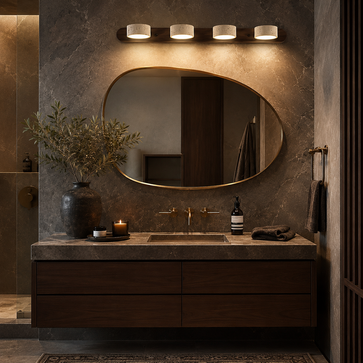 Valen Travertine Adjustable Vanity Light