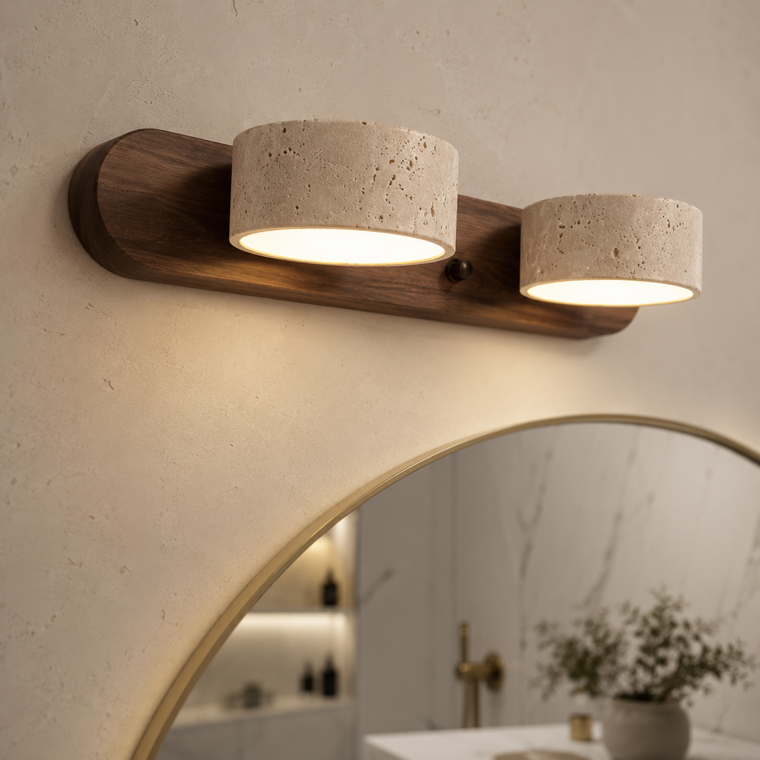 Valen Travertine Adjustable Vanity Light