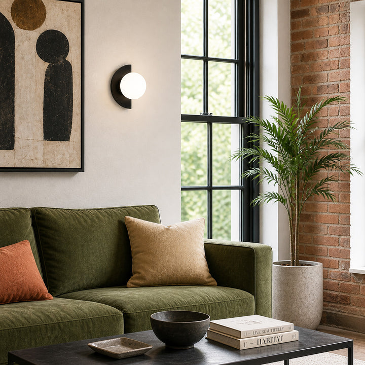 Auren Minimal Glass Orb Wall Sconce